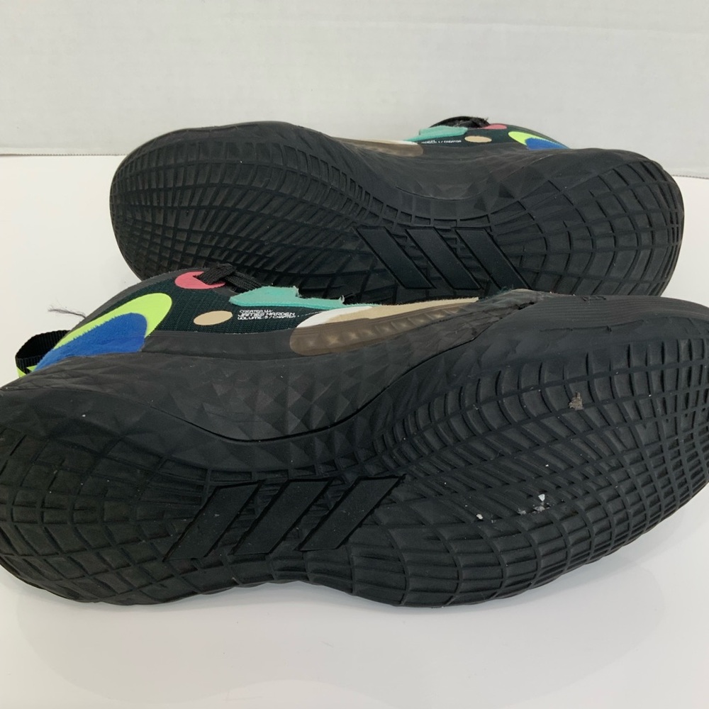 adidas Black Multicolor Athletic Shoes - Picture 9 of 10